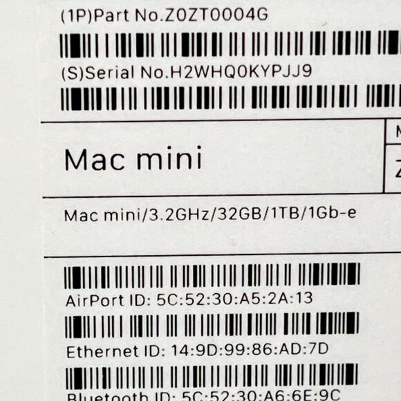 Apple 2018 Mac Mini 3.2GHz Intel Core i7, 32GB RAM, 1TB SSD, Space Gray LNIB - Picture 3 of 16
